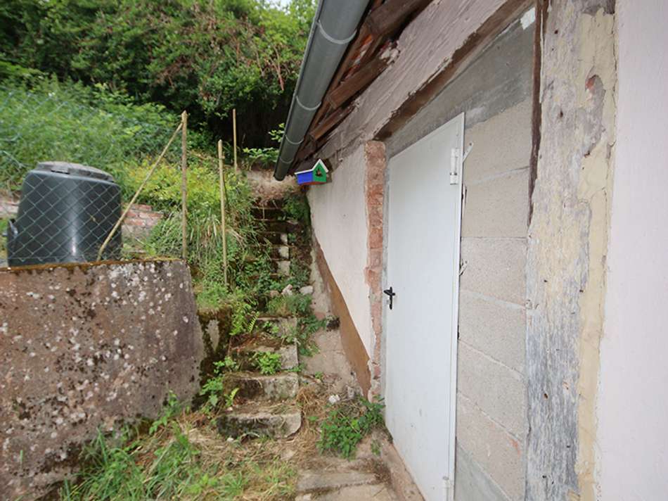 Zugang Werkstatt und Garten