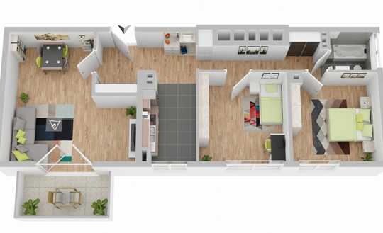 Sichere Mieteinnahmen: Vermietete 3-Zimmer-Wohnung