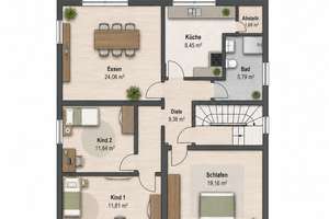 Lichtdurchflutete 4-Zimmer-Eigentumswohnung mit Dachterrasse in Köln Rath-Heumar – Die vollständige Adresse der Immobilie erhältst du vom Anbieter., 51107 Rath/Heumar, Köln – Vorschaubild 24