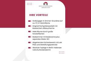 Stilvolle 4-Zimmer-Altbauwohnung mit originalem Fischgrätparkett in Toplage Berlin-Halensee! – Die vollständige Adresse der Immobilie erhältst du vom Anbieter., 14193 Schmargendorf, Berlin – Vorschaubild 2