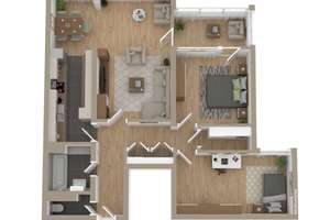 Gepflegte 3,5 Zimmerwohnung mit Balkon in Mannheim – Die vollständige Adresse der Immobilie erhältst du vom Anbieter., 68309 Vogelstang, Mannheim – Vorschaubild 10