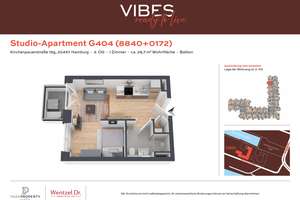 Hochwertiges 1-Zimmer-Apartment mit Balkon – Wentzel Dr. – Kirchenpauerstraße 15g, 20457 HafenCity, Hamburg – Vorschaubild 12