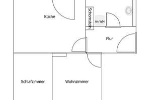 frisch sanierte 2-Zimmer-Wohnung in Linden-Mitte – Posthornstraße 10 a, 30449 Linden-Süd, Hannover – Vorschaubild 2