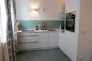 Coole lässige Altbauwohnung, begehbarer Kleiderschrank, voll eingerichtet, BOLON Designboden – Herzogstraße 25, 40215 Friedrichstadt, Düsseldorf – Vorschaubild 11