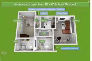ruhig und idyllisch gelegenes Einfamilienhaus direkt am Waldrand in Meisdorf mit Finnhütte – Harz (Kreis) – Vorschaubild 35