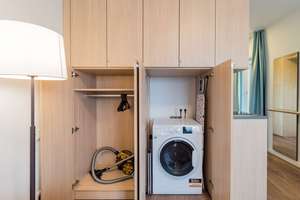 Perfekte Kapitalanlage! Bezugsfreies möbliertes Studio im Fritz Tower Berlin mit grandiosem Ausblick – Lehrter Straße 24 B, 10557 Moabit, Berlin – Vorschaubild 5