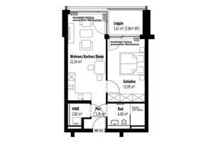 Kleine Oase, große Aussicht: Gemütliche 2-Zimmer-Wohnung mit Weitblick – An den Rheinwiesen 8-16, 55120 Neustadt, Mainz – Vorschaubild 6