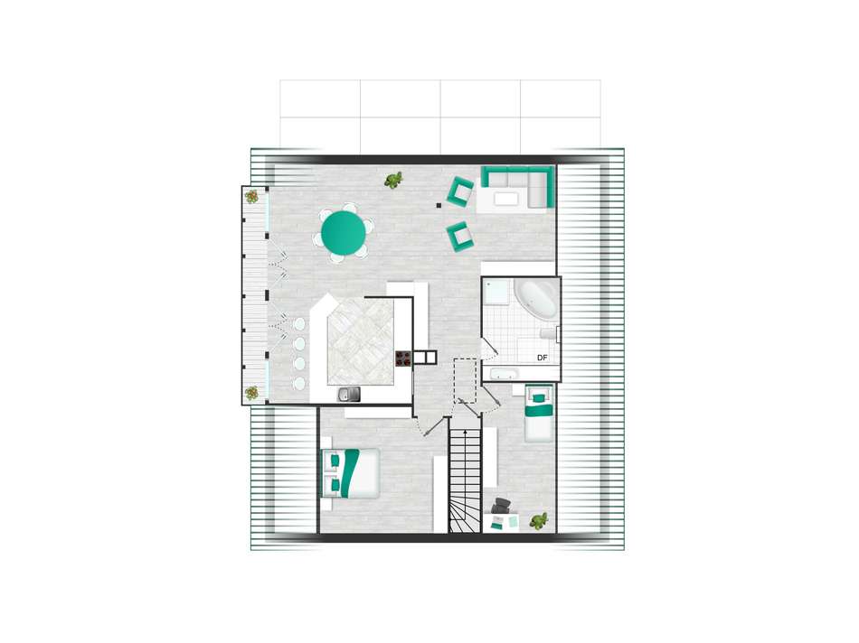 Dachgeschoss 3 Zimmer