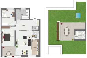 3 Zimmer Maisonette Wohnung mit Dachterrasse und Einbauküche – Die vollständige Adresse der Immobilie erhältst du vom Anbieter., 74072 Neckargartach, Heilbronn – Vorschaubild 12
