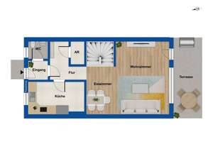 Familienfreundliches Reihenmittelhaus mit Süd-West-Terrasse in Nürnberg-Laufamholz – Die vollständige Adresse der Immobilie erhältst du vom Anbieter., 90482 Laufamholz, Nürnberg – Vorschaubild 12