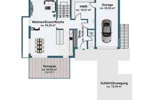 A+ Einfamilienhaus mit großzügigem Platzangebot und Studio mit separatem Eingang - BJ 2025 – Die vollständige Adresse der Immobilie erhältst du vom Anbieter., 97723 Oberthulba – Vorschaubild 7