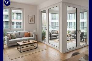 Neubaukomfort: 2 Zimmer mit Glaswand-Loggia, kompakter Schnitt, Einbauküche, Walk-In-Dusche, Aufzug – Hildesheimer Straße 452, 30519 Wülfel, Hannover – Vorschaubild 1