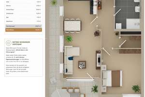Moderne, barrierefreie 2-Zimmer-Neubauwohnung mit Dachterrasse – Die vollständige Adresse der Immobilie erhältst du vom Anbieter., 79423 Heitersheim – Vorschaubild 9