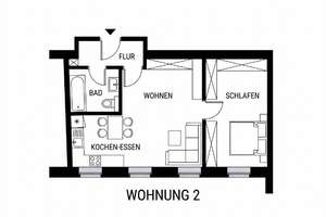 Top 2-Raum Wohnung mit Tiefgarage und Aufzug – Further Straße 33, 9113 Schloßchemnitz, Chemnitz – Vorschaubild 6