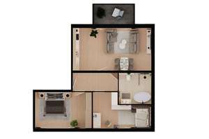 Energieeffiziente KfW-40 Neubauwohnung: 3 Zimmer, barrierefrei mit Balkon & Aufzug – Biefangstraße 22, 46149 Schwarze Heide, Oberhausen – Vorschaubild 7