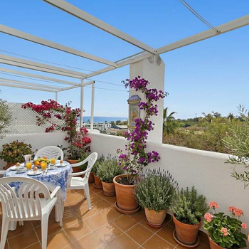 Wohnung 150 Meter vom Strand mit Meerblick