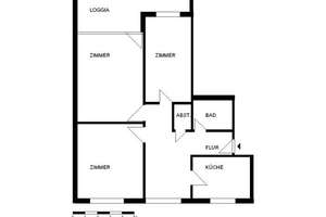 Helle 3-ZimmerWohnung mit Balkon in MG-Wickrath – familienfreundlich und großzügig – Wickrathhahner Straße 23, 41189 Wickrath-Mitte, Mönchengladbach – Vorschaubild 3