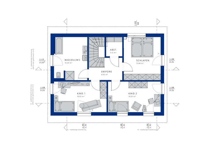 Beispielgrundriss Einfamilienh