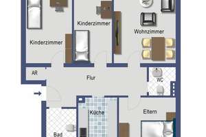 Bonn Alt-Tannenbusch. vermietete 4 ZKB mit Balkon - provisionsfrei! – Hohe Straße 38 a, 53119 Tannenbusch, Bonn – Vorschaubild 1