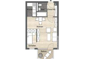 Perfekte Einsteigerwohnung in Rosenheim - gepflegtes 1-Zi Appartement in guter Lage! – 83022 Ost, Rosenheim – Vorschaubild 10