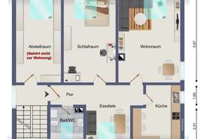 Geräumige 2 1/2-Zimmer-Dachgeschosswohnung in ruhiger Wohnlage von KA-Grötzingen – Die vollständige Adresse der Immobilie erhältst du vom Anbieter., 76229 Grötzingen, Karlsruhe – Vorschaubild 11