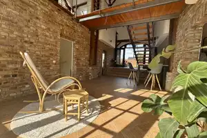 RESERVIERT!  Scheunenloft mit Naturpool & Einliegerwohnung - Wohnen & Arbeiten bei Köln – Rhein-Erft-Kreis – Vorschaubild 4