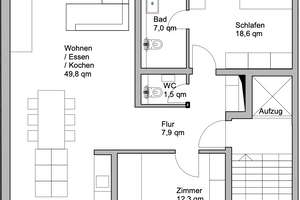 Befristete möblierte 3-Zimmer Wohnung in Neuehrenfeld zu vermieten - auch WG-geeignet – Subbelrather Str. 184, 50823 Ehrenfeld (Ortsteil), Köln – Vorschaubild 9