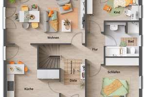 Alles auf einer Ebene – ungezwungen leben ohne Hindernisse – Die vollständige Adresse der Immobilie erhältst du vom Anbieter., 75389 Neuweiler – Vorschaubild 4