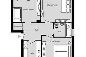 Gepflegte 3-Zimmer-Wohnung mit Charme und Ausblick! – Königsberger Straße 88, 48159 Münster – Vorschaubild 24