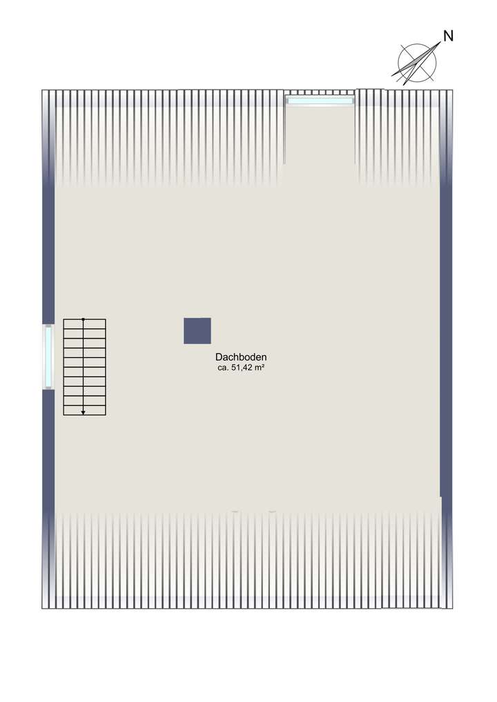 Grundriss Dachboden