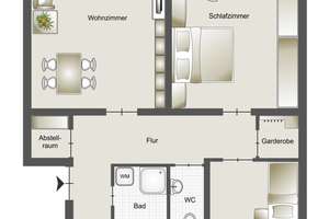 Gut geschnittene 3-Zimmer-Hochparterrewohnung auf der Schanz – Die vollständige Adresse der Immobilie erhältst du vom Anbieter., 74080 Böckingen, Heilbronn – Vorschaubild 17