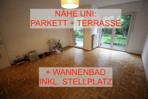 EXKLUSIV BILK NÄHE UNI HELL + RUHIG ERDGESCHOSS MIT TERRASSE KOMPLETT PARKETT WANNENBAD TG-STELLPL. – Himmelgeister Straße 179, 40225 Flehe, Düsseldorf – Vorschaubild 1