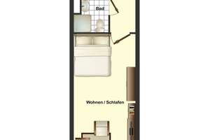 Neu renoviertes  1 Zimmer Appartement mit Ausblick – Heinrich-Bammel-Weg 23, 42327 Vohwinkel, Wuppertal – Vorschaubild 2