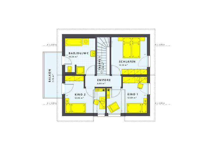 Gestaltungs-beispiel Grundriss