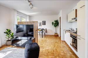 Möbliert: Sonniges Apartment zur ruhigen Gartenseite ausgerichtet  – Leopoldstraße 251, 80807 Milbertshofen, München – Vorschaubild 1