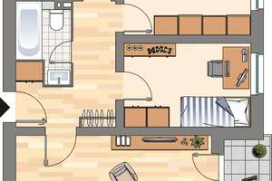 Bequeme 3-Zimmer-Etagenwohnung in Flensburg – 65,85 m² – Breedlandweg 25, 24944 Wasserloos, Flensburg – Vorschaubild 10