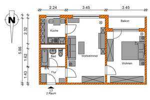 Attraktive 2-Raumwohnung sucht neuen Mieter in 2026 – Lumumbastraße 18, 39126 Neustädter See, Magdeburg – Vorschaubild 8