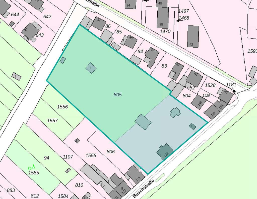 Entwicklungsgrundstück in Stolberg-Atsch mit ca. 65 m Straßenfront