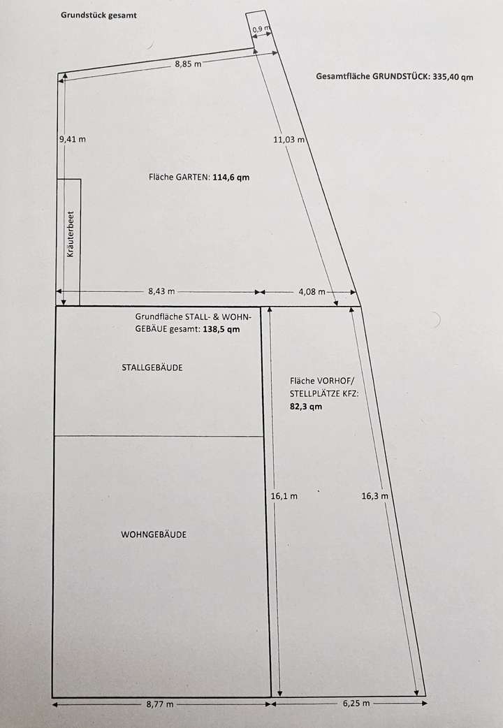 Plan Grundstück gesamt