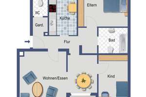 Helle 3 Zimmer-Wohnung in Wiesbaden-Bierstadt!