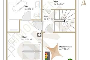 Energieeffizientes Reiheneckhaus mit moderner Technik und hochwertigem Design – Die vollständige Adresse der Immobilie erhältst du vom Anbieter., 93138 Lappersdorf – Vorschaubild 25