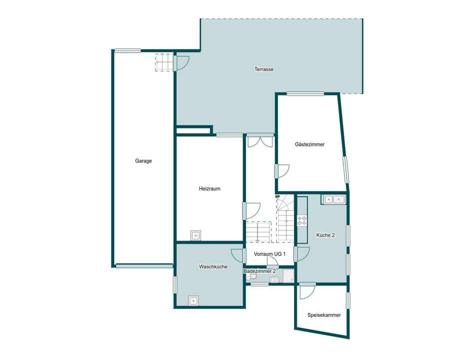 Grundriss Skizze 1. UG