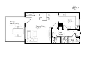 Charmantes Reihenmittelhaus mit 4 Zimmern und Süd-Garten in ruhiger Wohnlage - Erbbaurecht – Die vollständige Adresse der Immobilie erhältst du vom Anbieter., 81247 Obermenzing, München – Vorschaubild 12