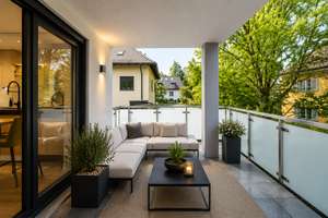 AIGNER - Stufenlos! Bezugsfreie 4-Zimmer-Wohnung mit West-Loggia und Blick ins Grüne – Die vollständige Adresse der Immobilie erhältst du vom Anbieter., 81545 Harlaching, München – Vorschaubild 4