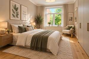 Altbaucharme & Citynähe: Hochwertig renovierte 2-Zimmer-Wohnung mit Balkon – courtagefrei – 20535 Hamm, Hamburg – Vorschaubild 8
