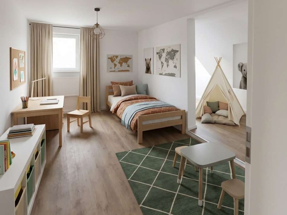 Zimmer 1 OG Illustration