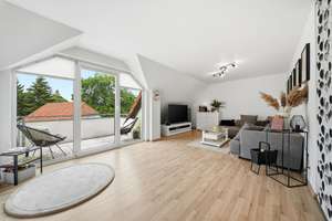 Moderne Dachgeschosswohnung mit Loggia in Waggum