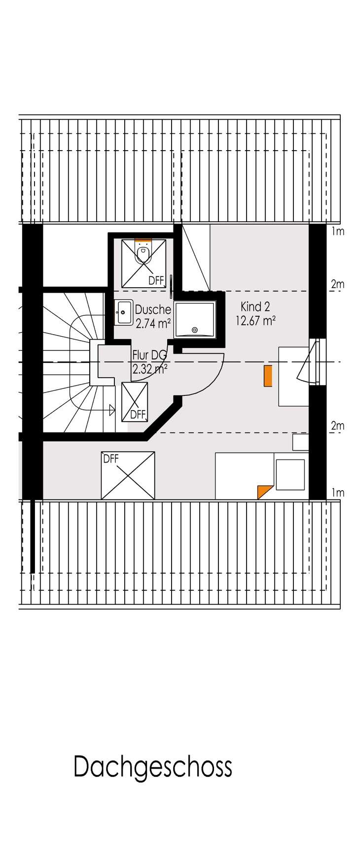 Grundriss Dachstudio