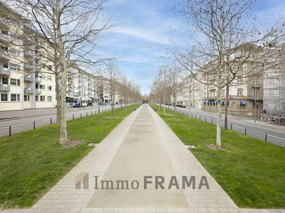 Blick durch die Augustaanlage 