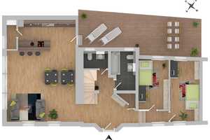 Traumhaftes Fachwerk-Wohnhaus in neu sanierter Hofanlage – Velauer Straße 84, 45472 Mülheim an der Ruhr – Vorschaubild 9